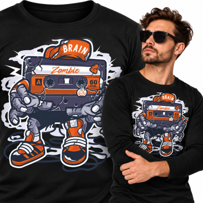 LONGSLEEVE  ANIMOWANY  ZOMBIE CASSETTE